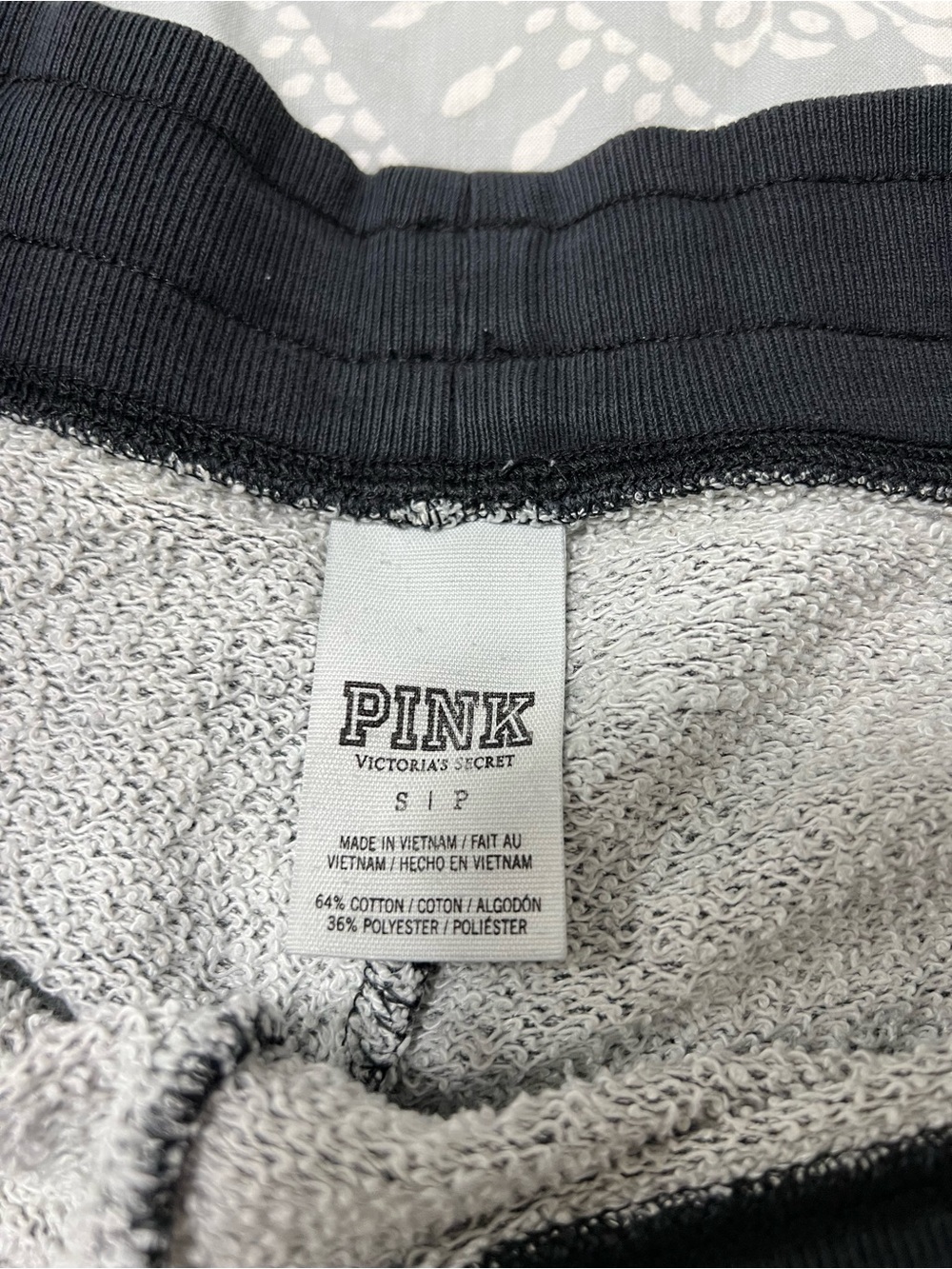 Victoria's Secret PINK Gray and Black Crewneck Sweatshirt - Picture 6 of 8